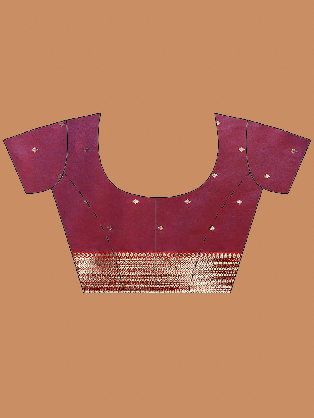 Zari Jaal Woven Art Silk Saree
