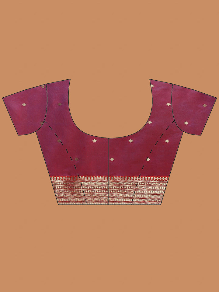 Zari Jaal Woven Art Silk Saree