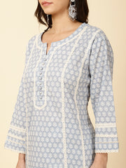 Printed Cotton Kurta Set