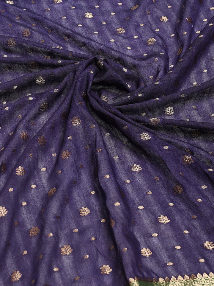 Digital Printed Cotton Blend Woven Saree