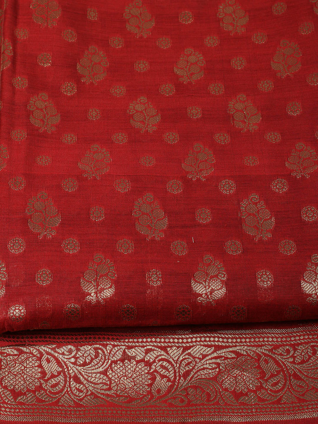 Woven Design Chanderi Unstitched Suit With Pant &amp; Dupatta