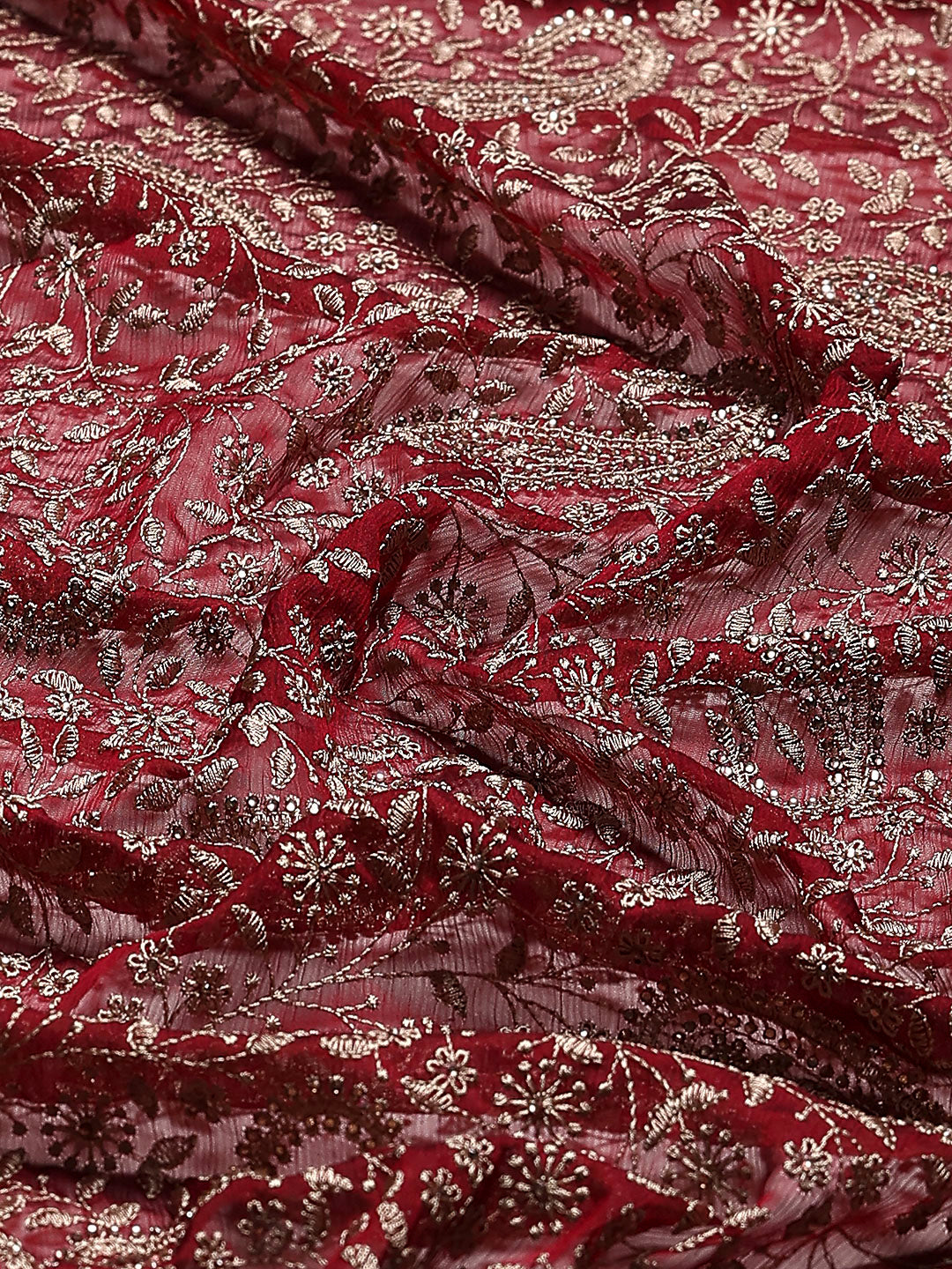 Embroidered Georgette Saree