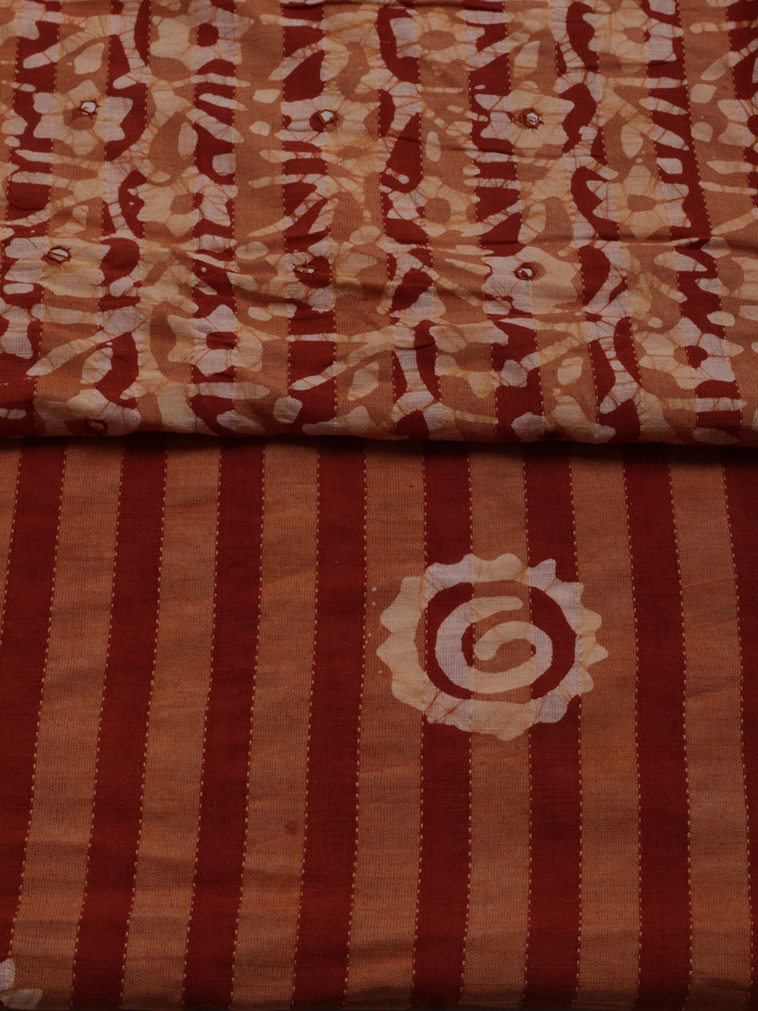 Printed Cotton Blend Unstitched Suit With Dupatta