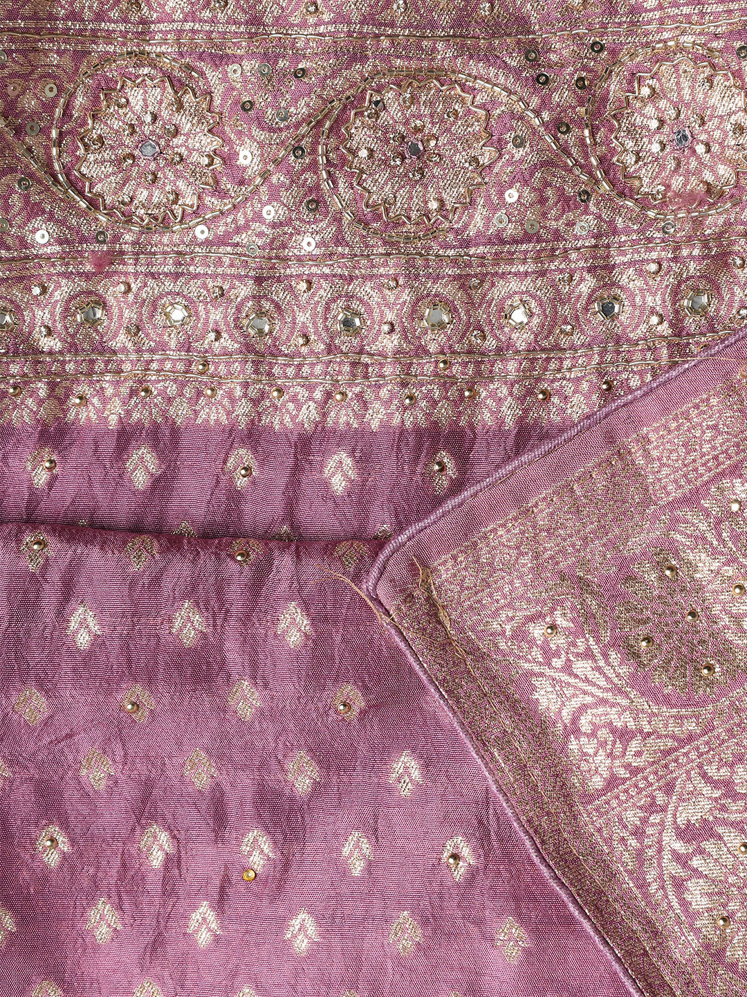 Banarasi Art Silk Unstitched Suit With Dupatta