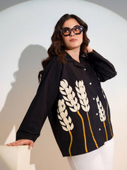 Printed Cotton Blend Shirt