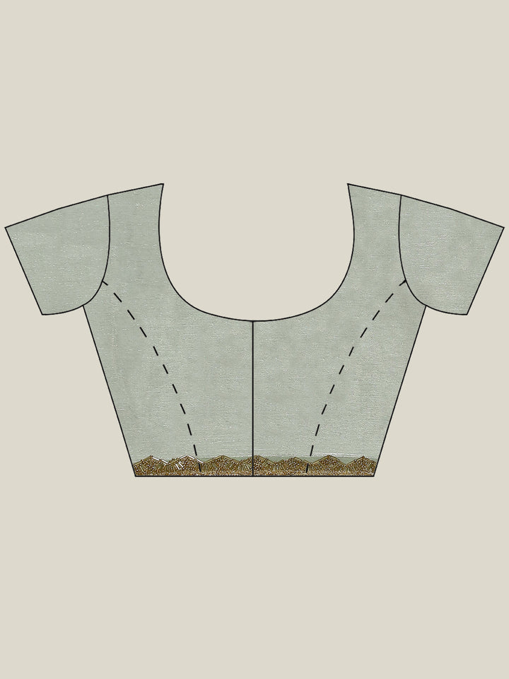 Plain Art slik Saree