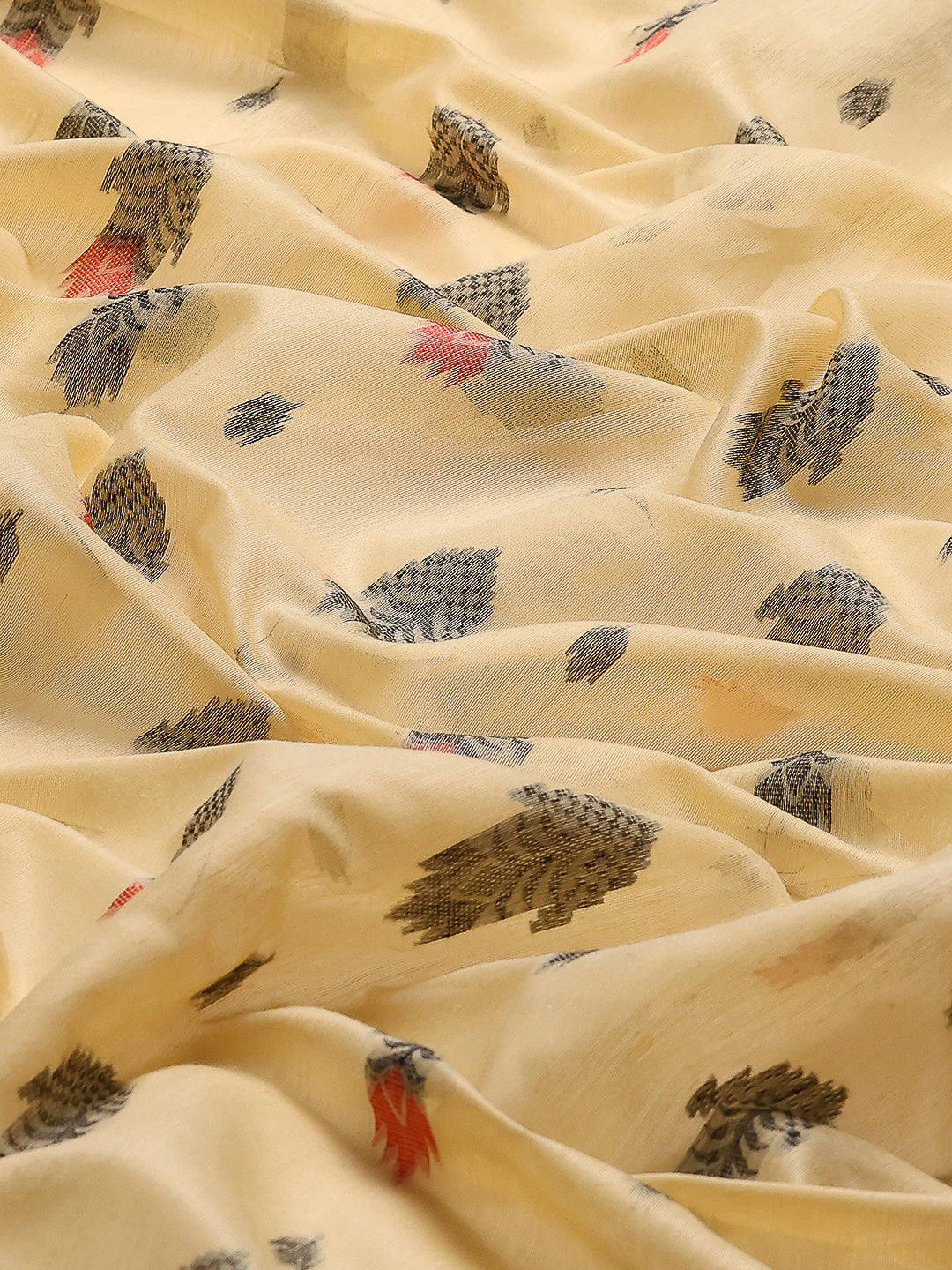Resham Booti Woven Cotton Blend Saree