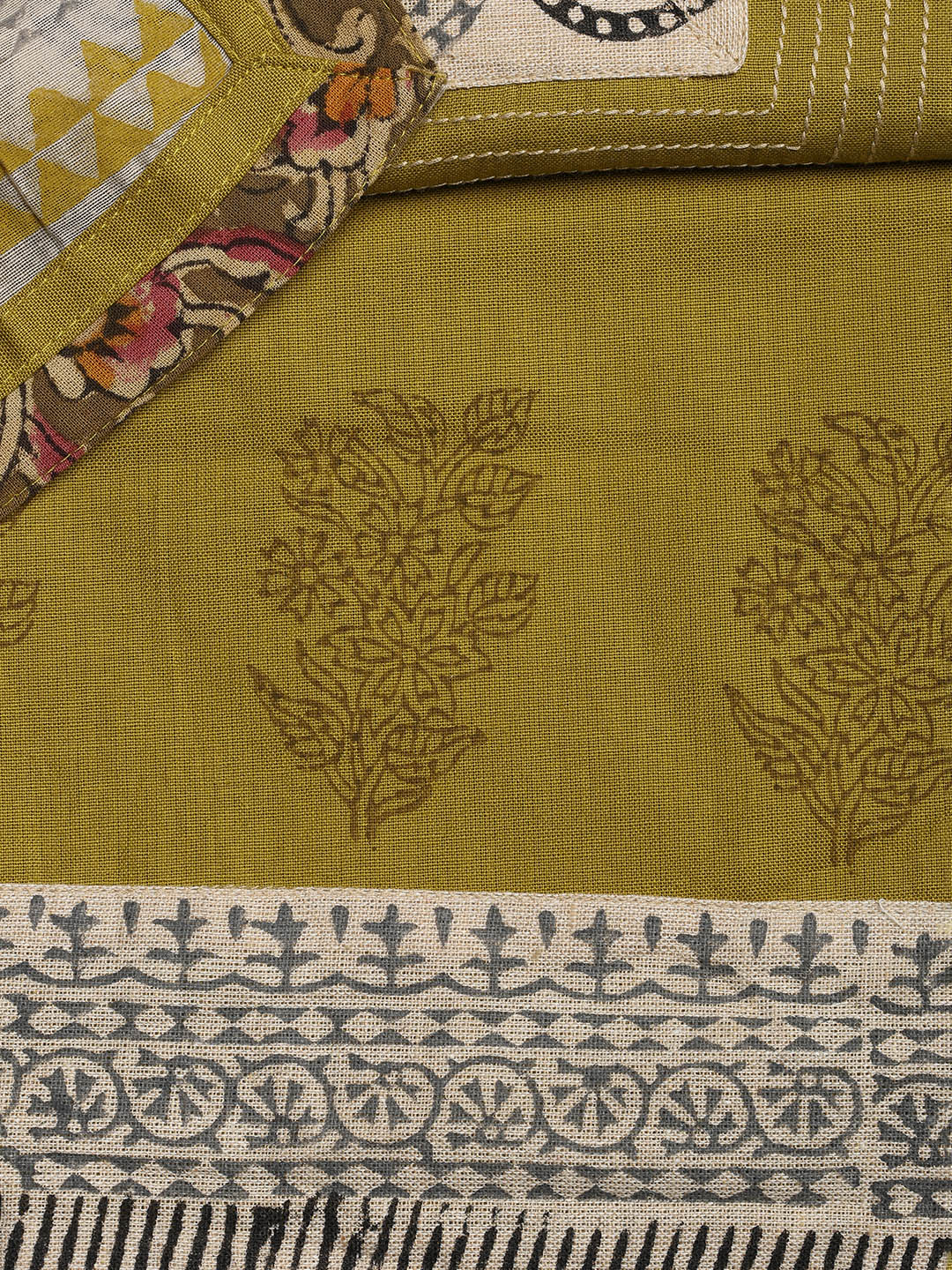 Neck Embroidered Cotton Blend Unstitched Suit With Dupatta