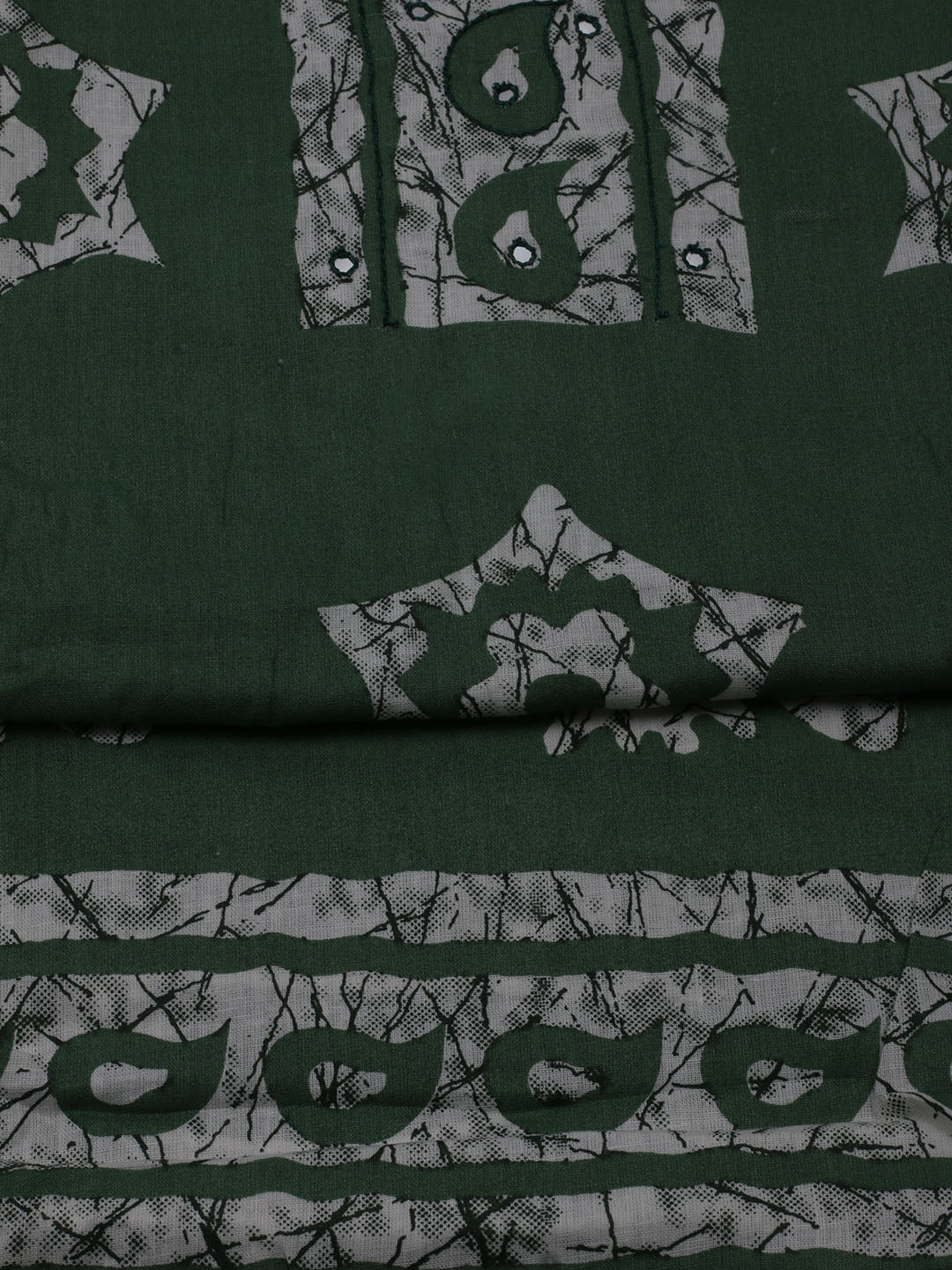 Printed Cotton Blend Unstitched Suit With Dupatta