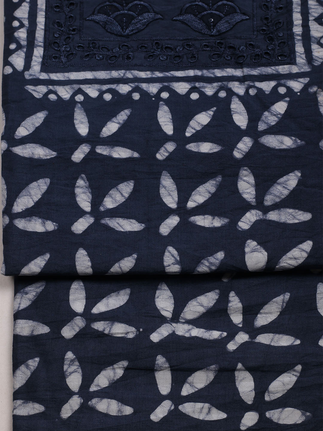Printed Cotton Blend Unstitched Suit With Dupatta