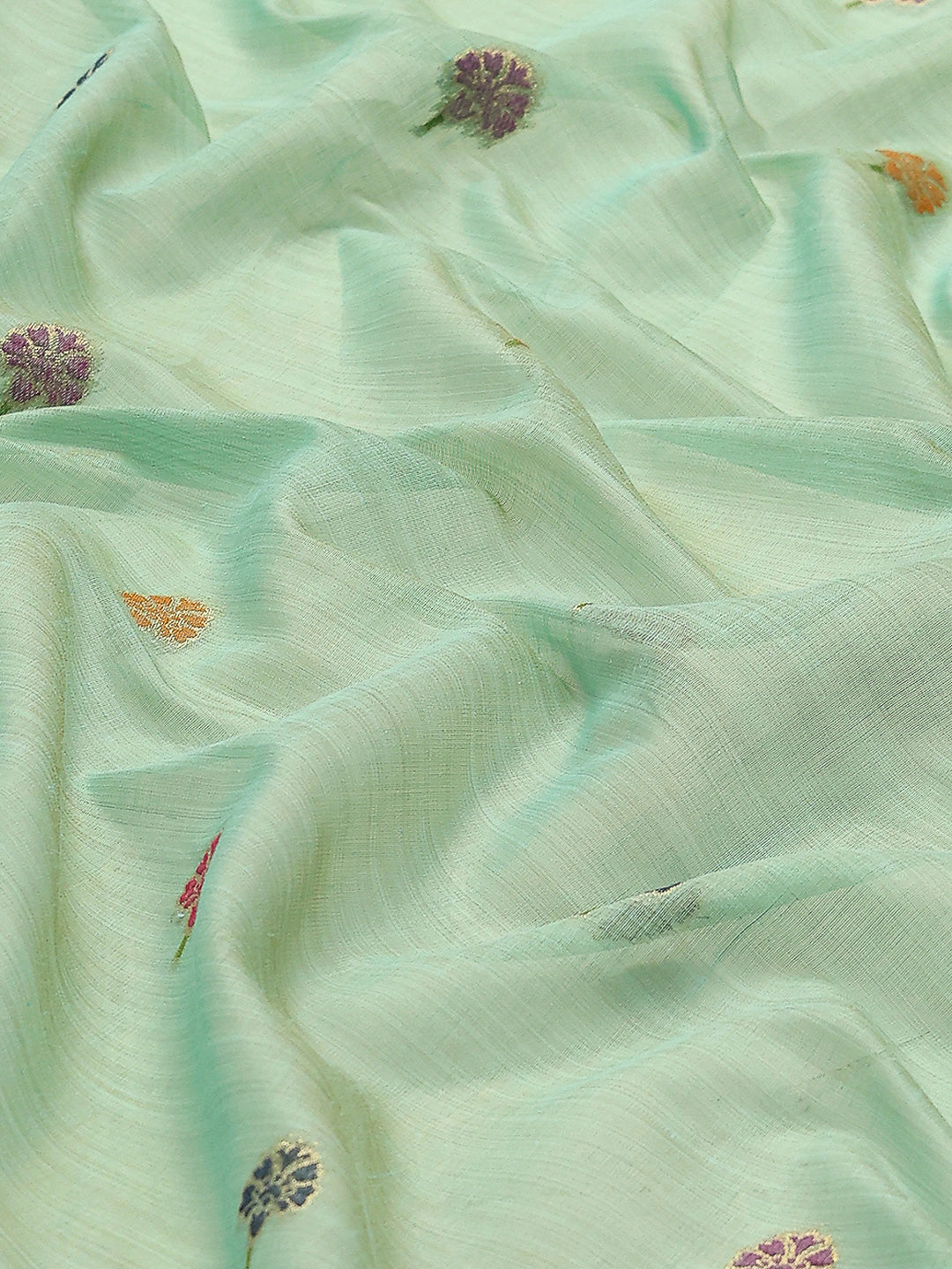 Embroidered Cotton Blend Saree