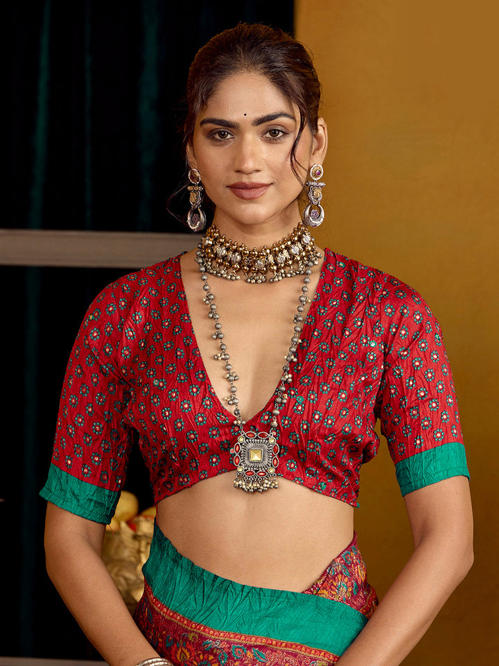 Printed Art Silk Saree