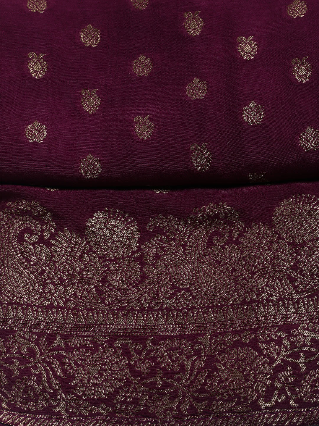 Woven Design Chanderi Unstitched Suit With Dupatta