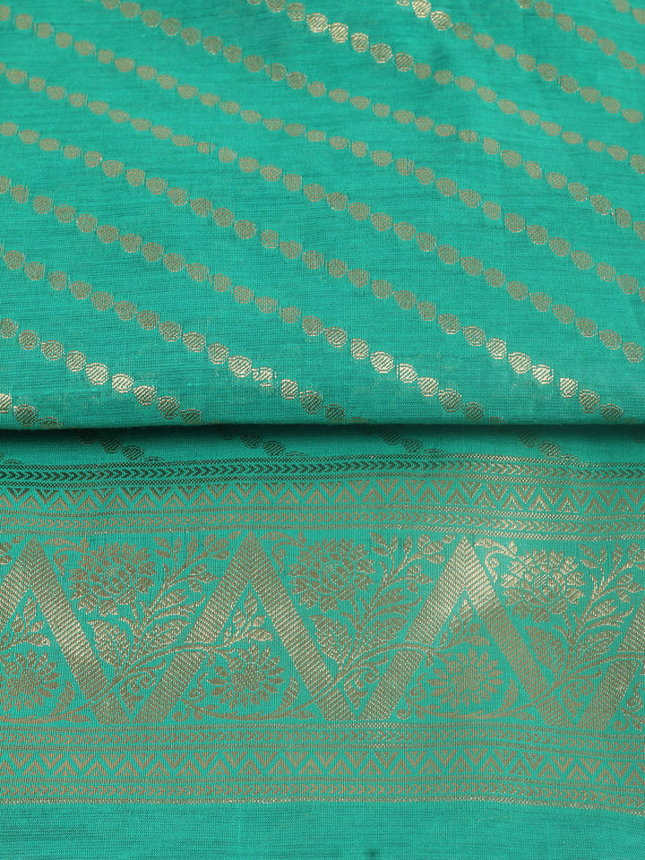 Woven Design Chanderi Unstitched Suit With Pant &amp; Dupatta
