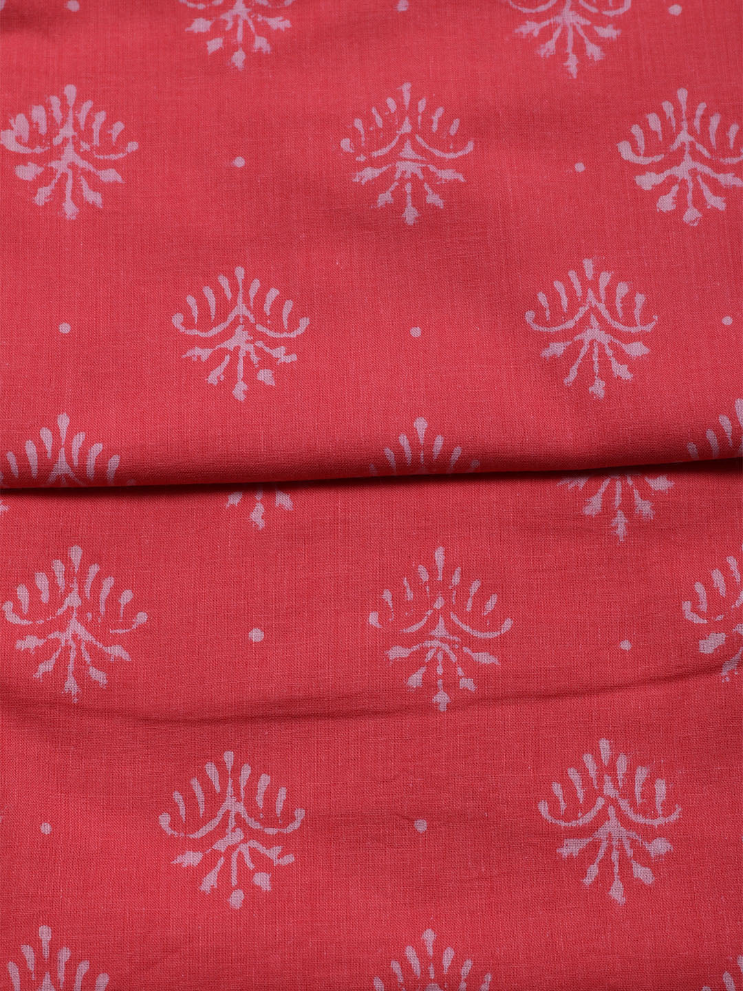 Printed Cotton Blend Unstitched Kurta With Pant &amp; Dupatta