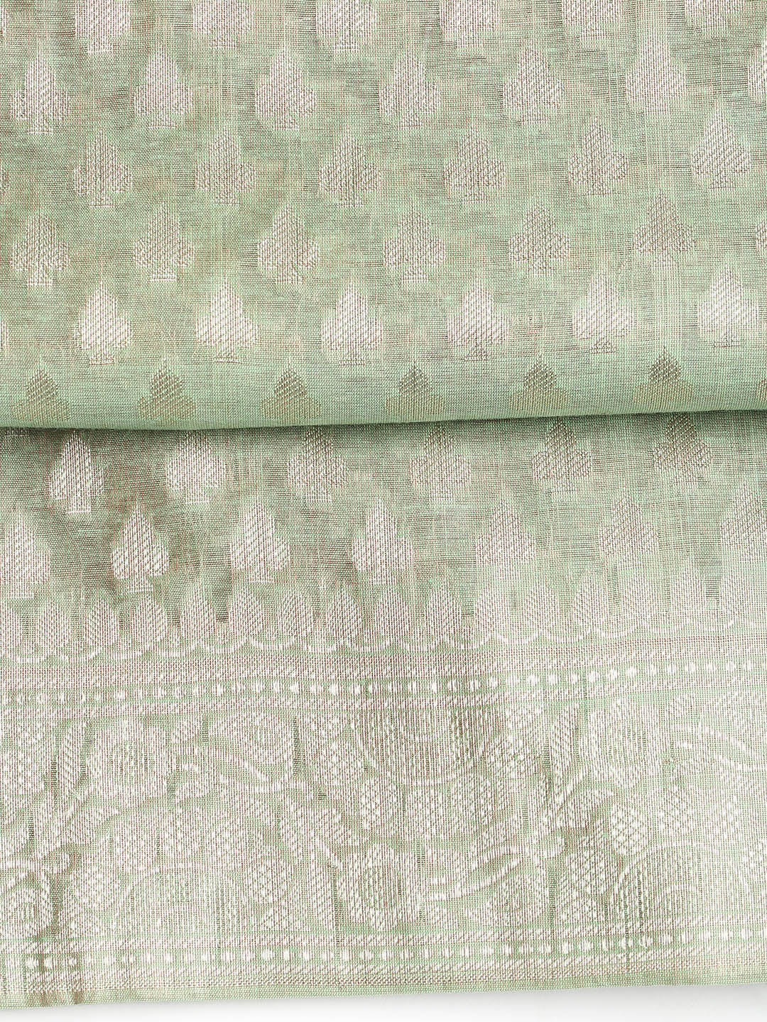 Woven Banarasi Chanderi Unstitched Suit With Dupatta