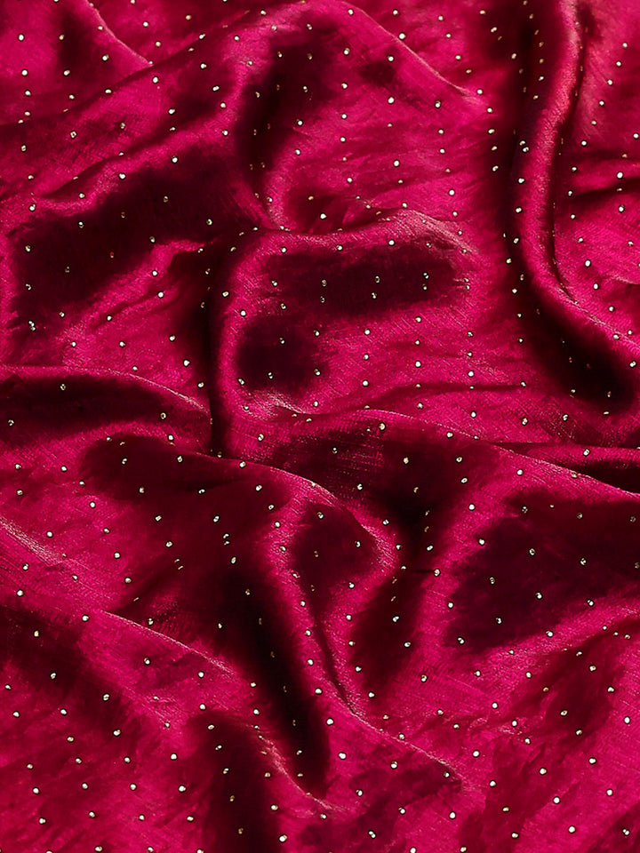 Embroidered Chiffon Saree
