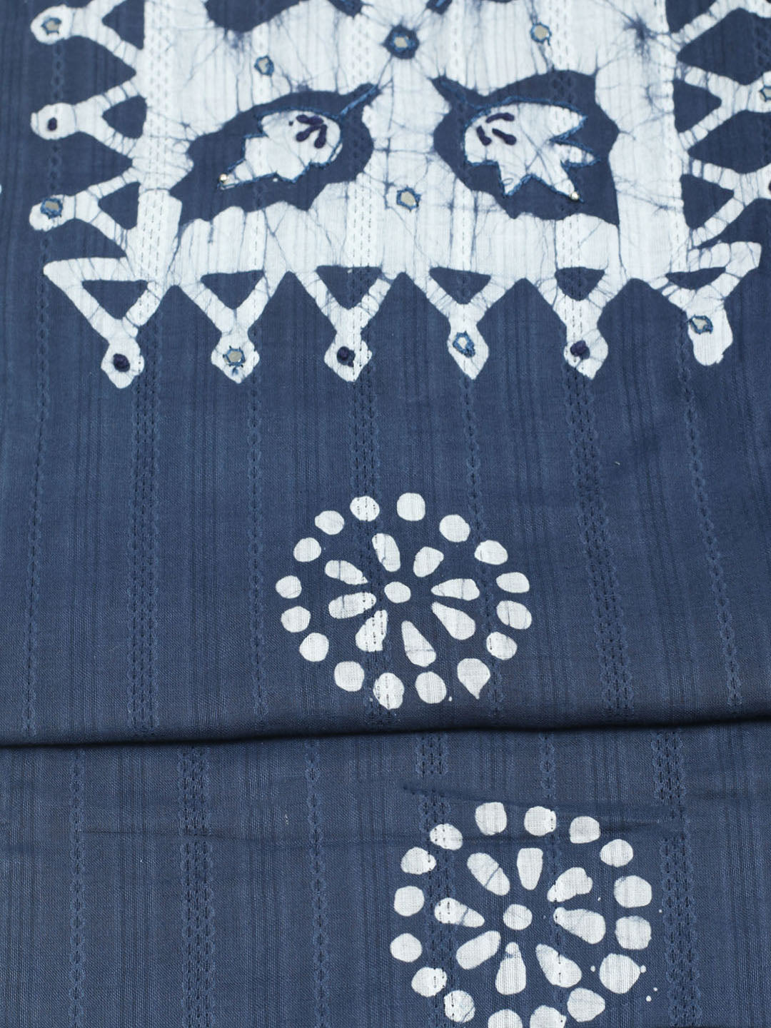 Printed Cotton Unstitched Suit With Pant &amp; Dupatta