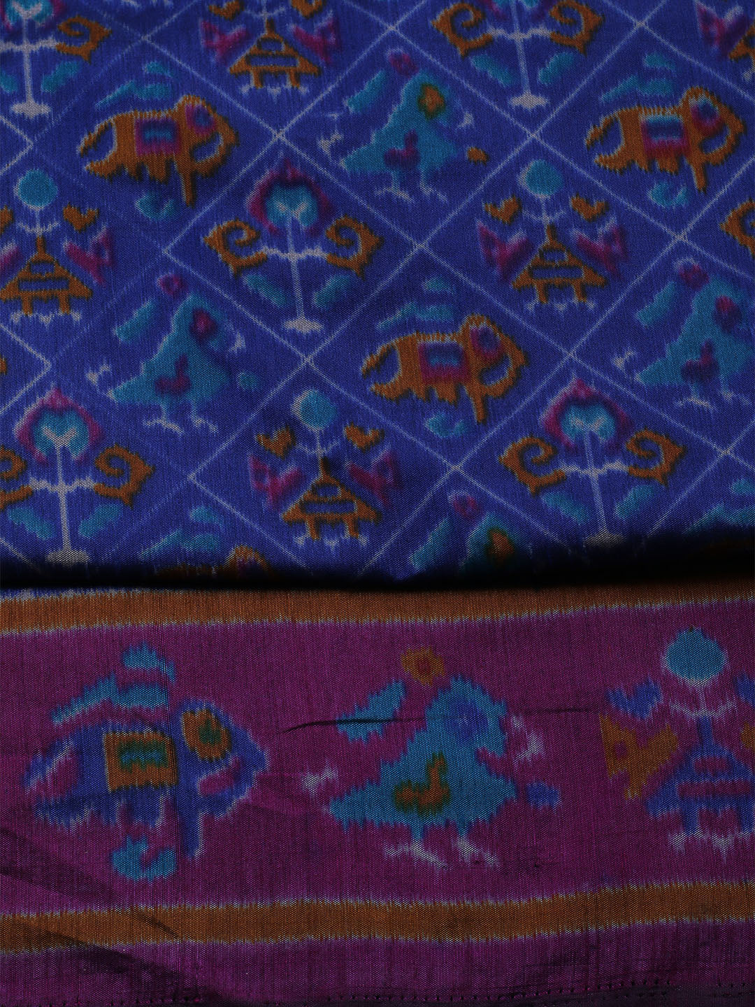 Woven Design Art Silk Unstitched Kurta With Pant &amp; Dupatta