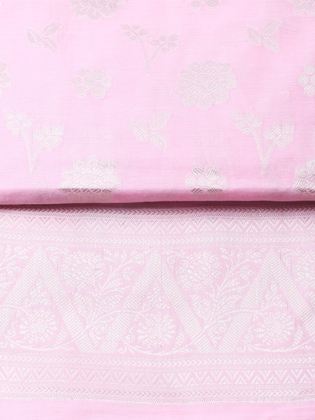 Woven Design Chanderi Unstitched Suit With Pant &amp; Dupatta