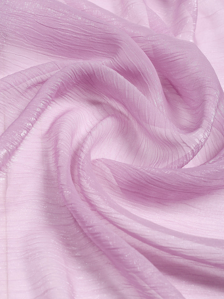 Cutdana Embroidered Chiffon Saree