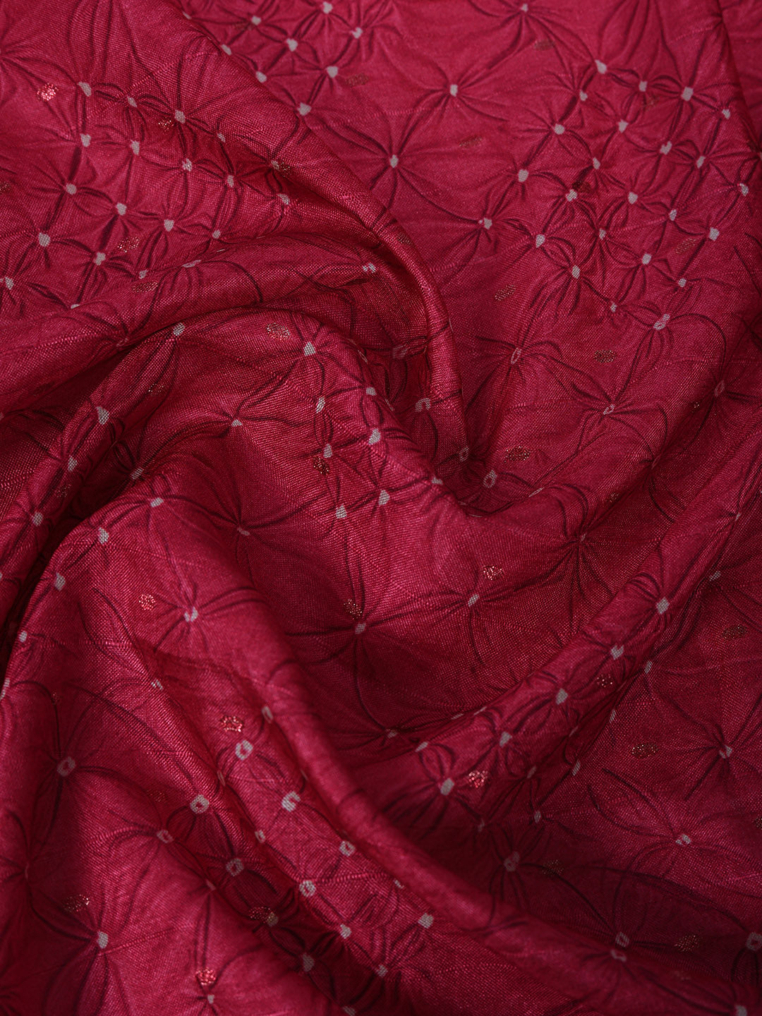 Printed Tussar Silk Saree