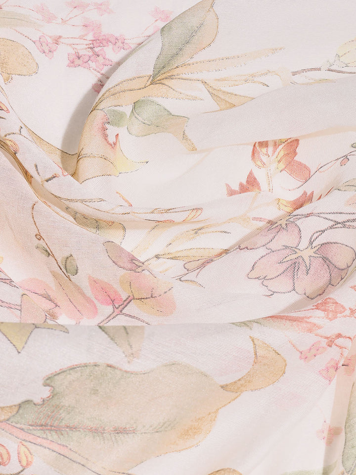 Printed Cotton Blend Saree