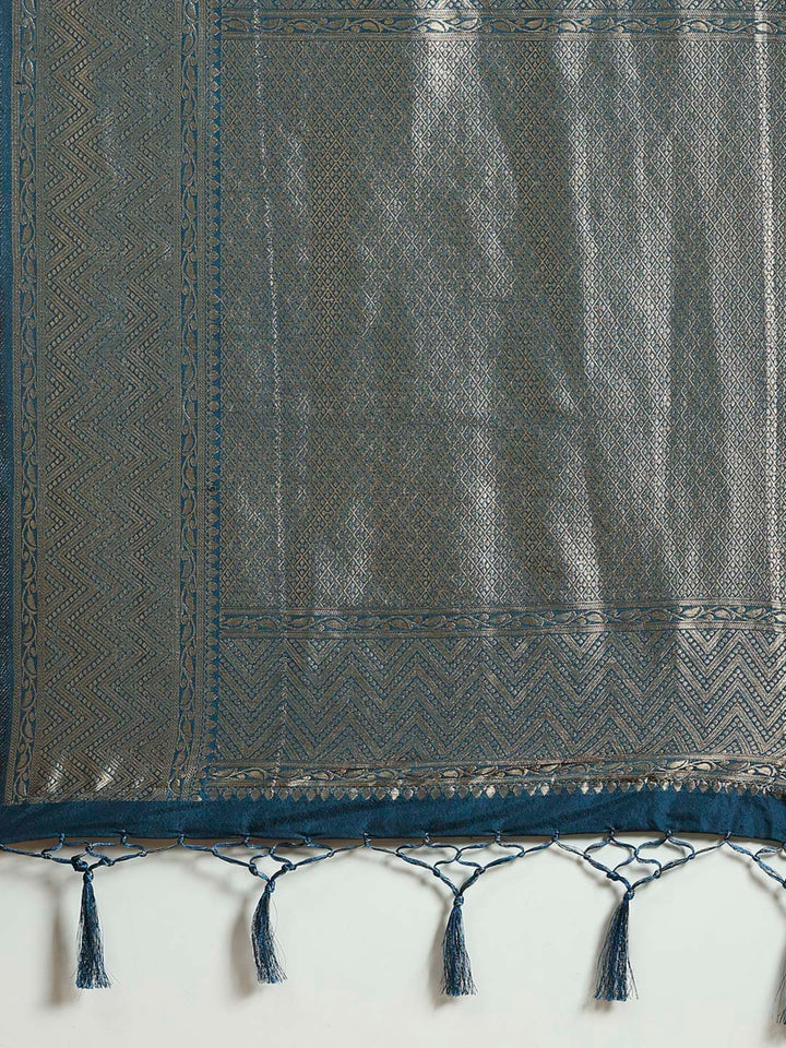 Plain Crepe Saree