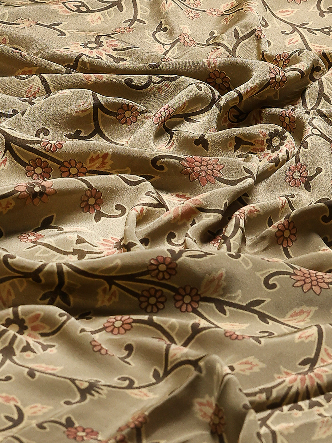 Digital Printed Crepe Saree