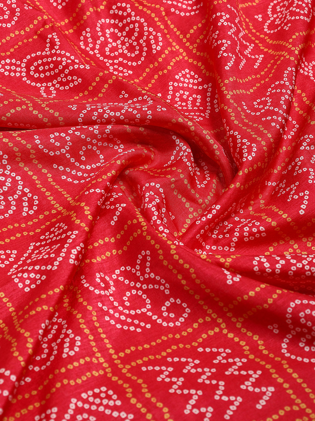 Bandhani Printed Dola Cotton Saree