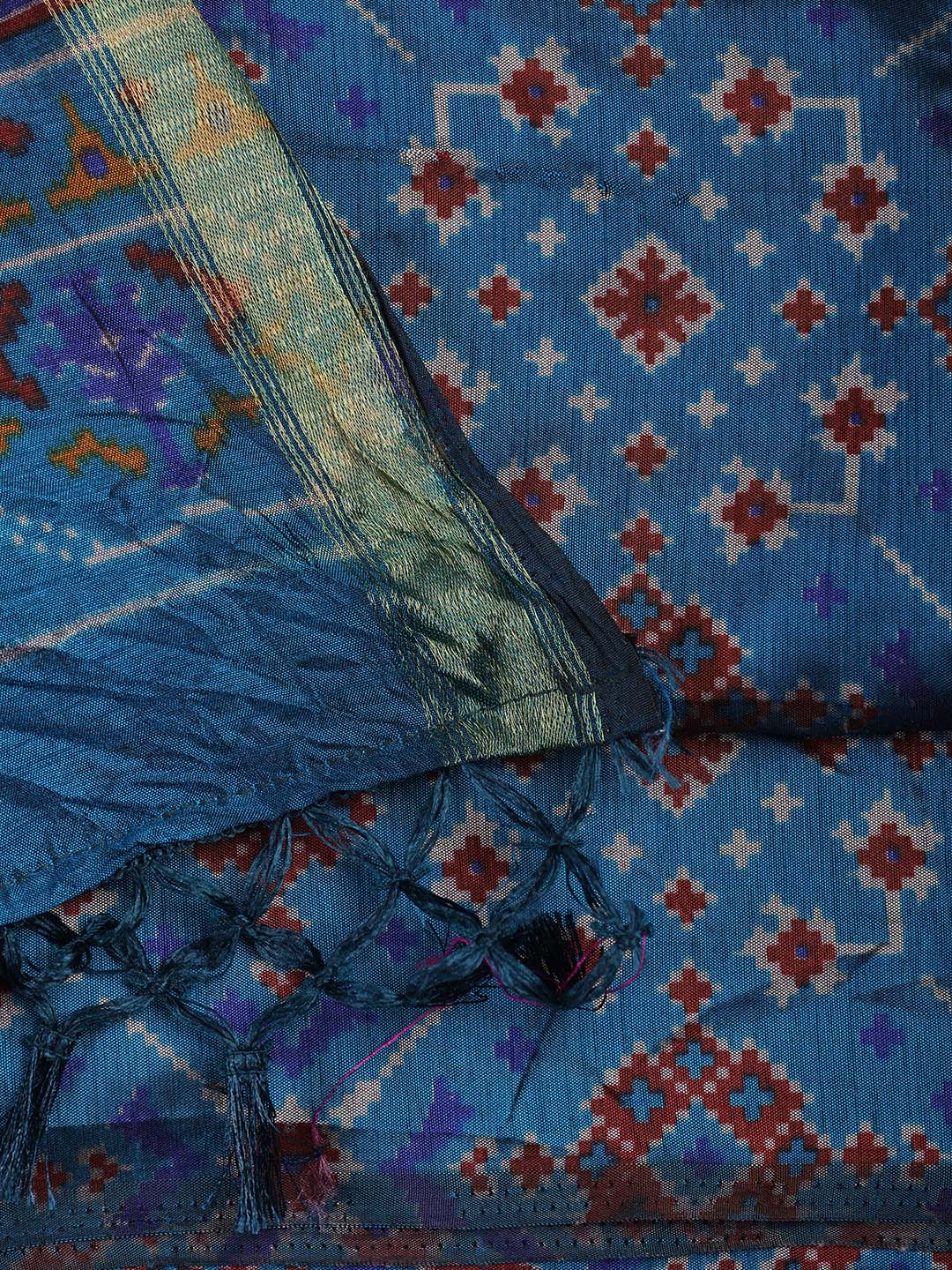 Art Silk Unstitched Suit Piece With Dupatta