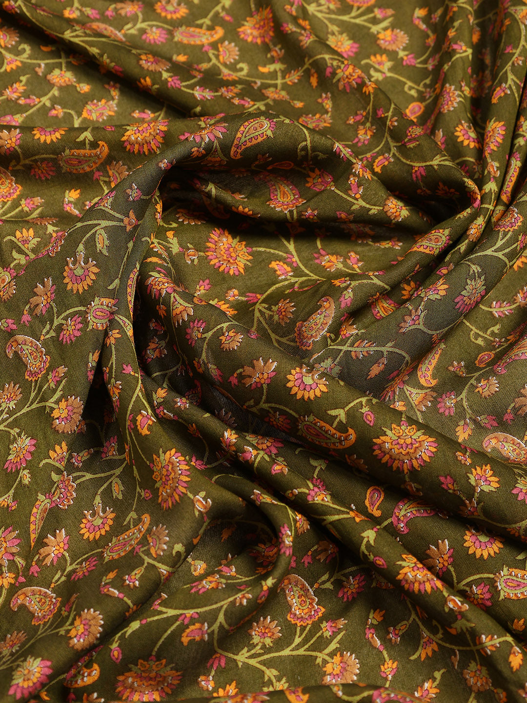Digital Printed Cotton Blend Woven Saree