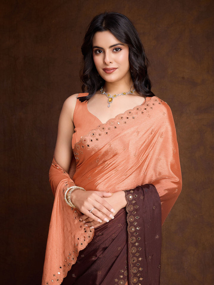 Stone Jaal Georgette Saree