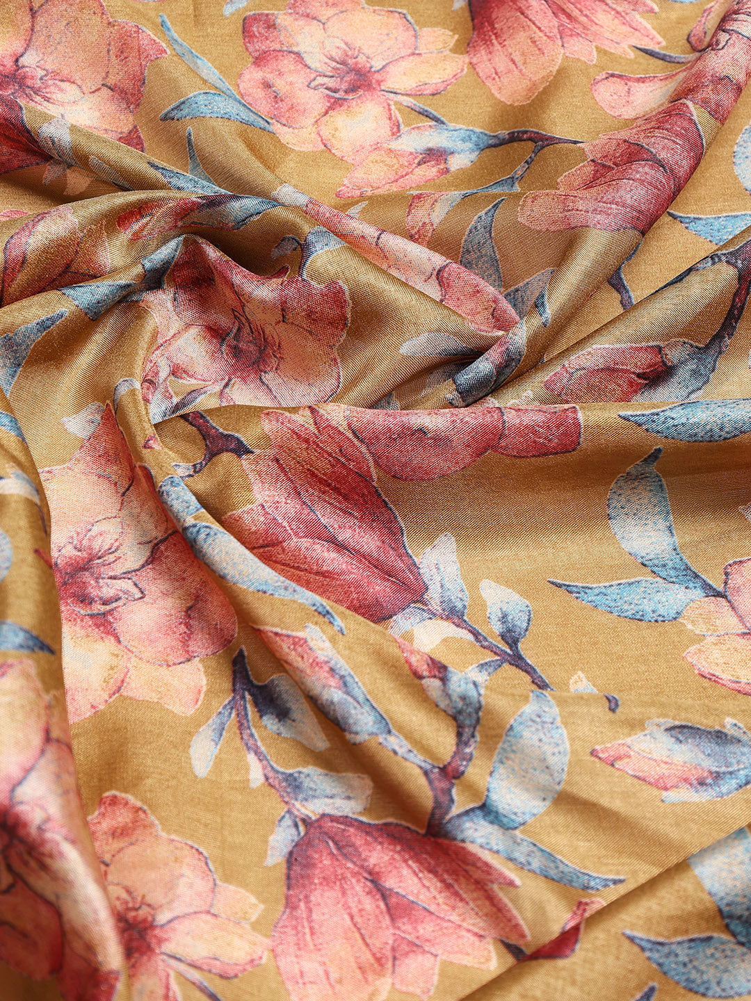 Floral Printed Art Silk Woven Saree