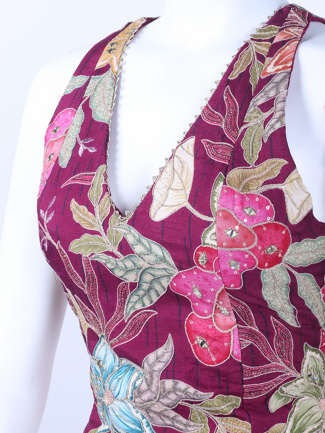 Embroidered Georgette Kurta With Garara & Dupatta