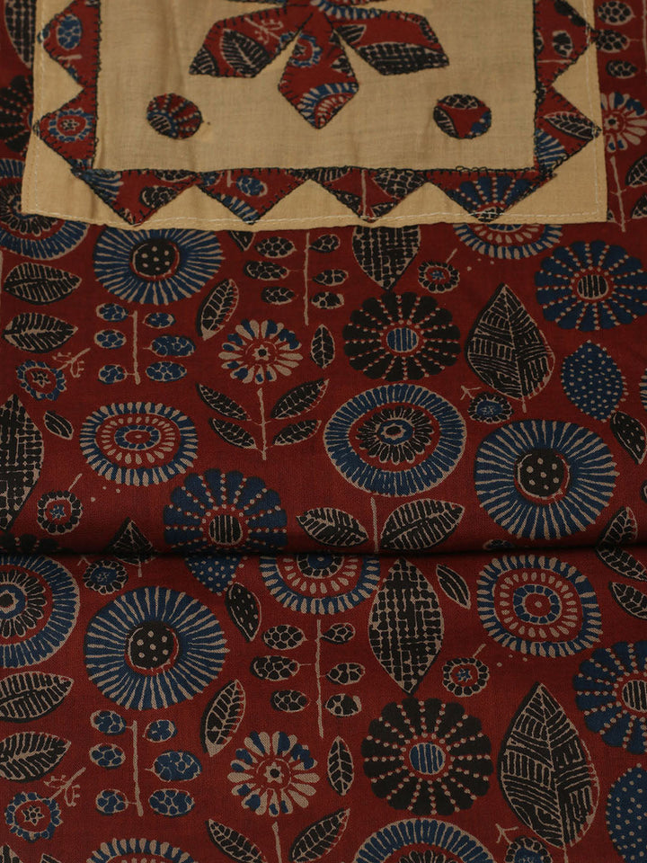 Printed Cotton Unstitched Suits Printed Suit With Pant &amp; Dupatta