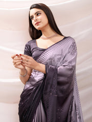 Stone Work Satin Woven Saree