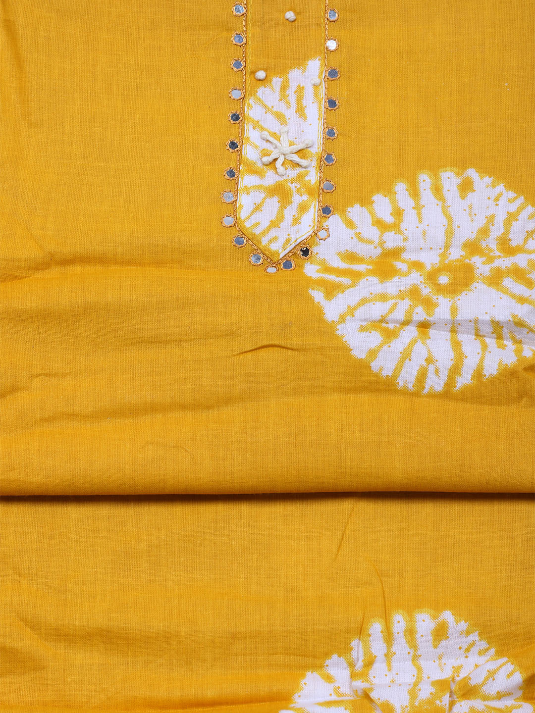 Printed Cotton Blend Unstitched Suit With Dupatta