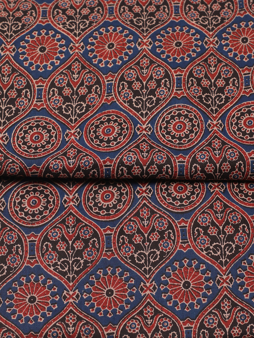 Printed Cotton Unstitched Suit With Pant Dupatta