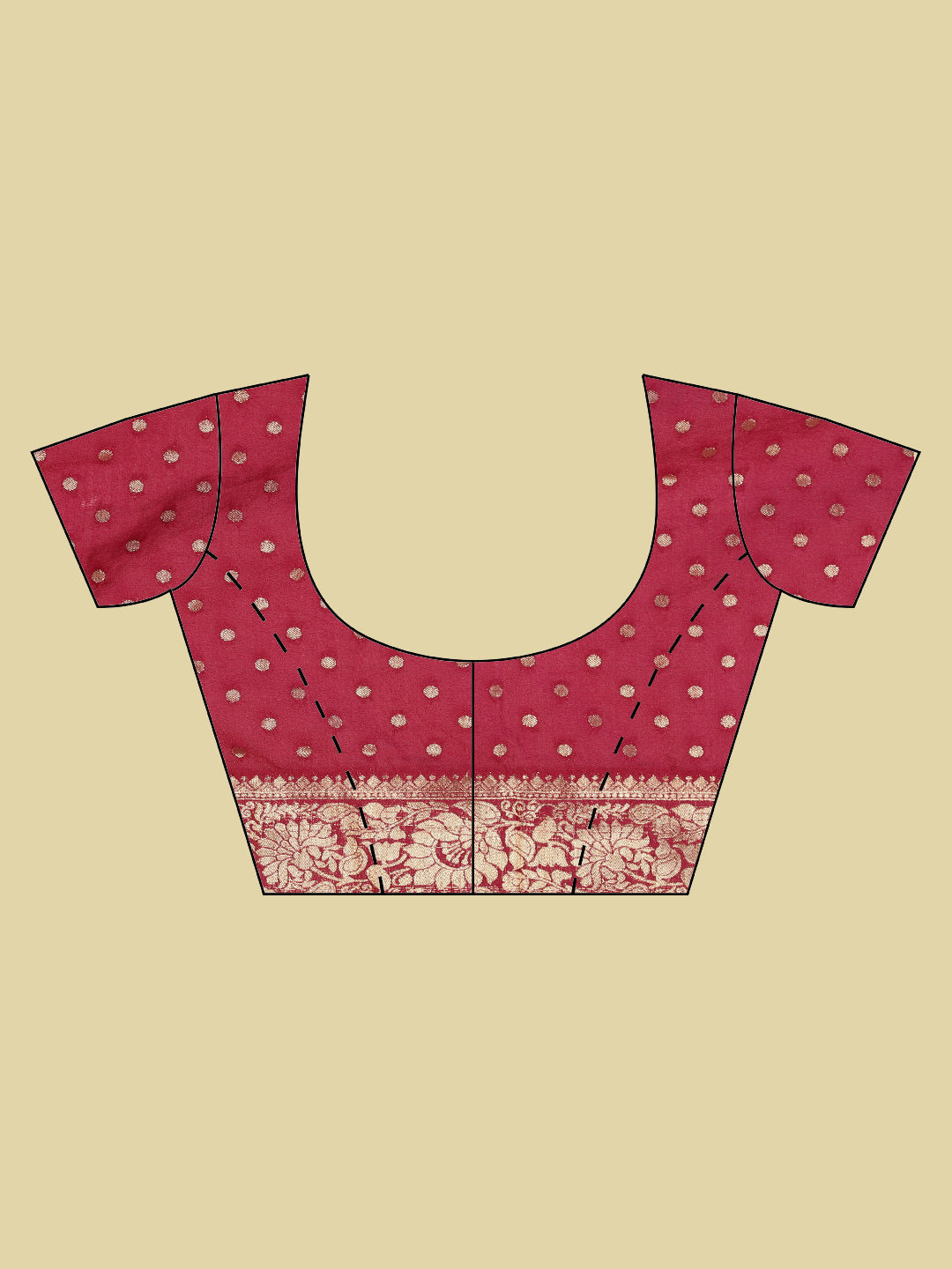 Zaari Jaal Crepe Saree