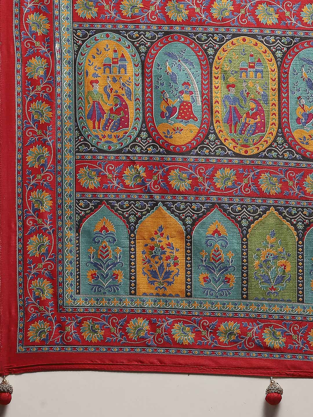 Digital Printed Art Silk Saree