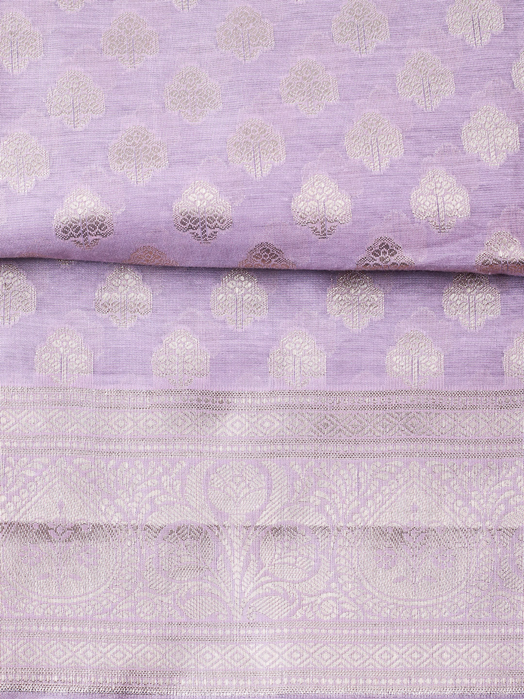 Woven Design Chanderi Unstitched Suit With Pant &amp; Dupatta