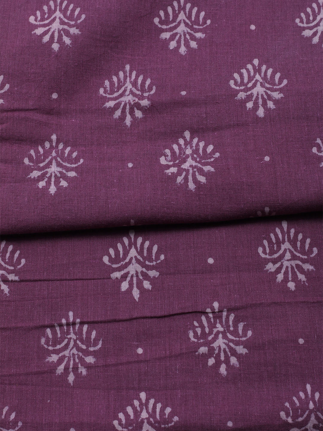 Printed Cotton Blend Unstitched Kurta With Pant &amp; Dupatta