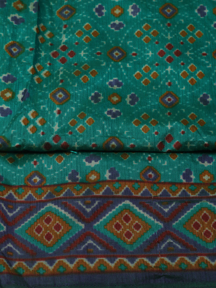 Woven Design Art Silk Unstitched Suit With Pant Dupatta