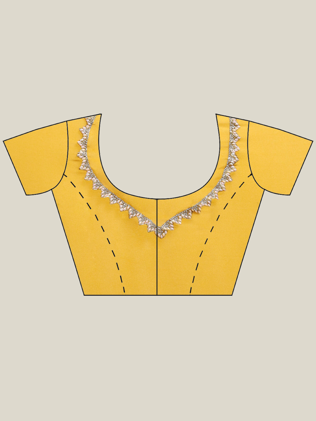 Plain Lace Border Georgette Saree