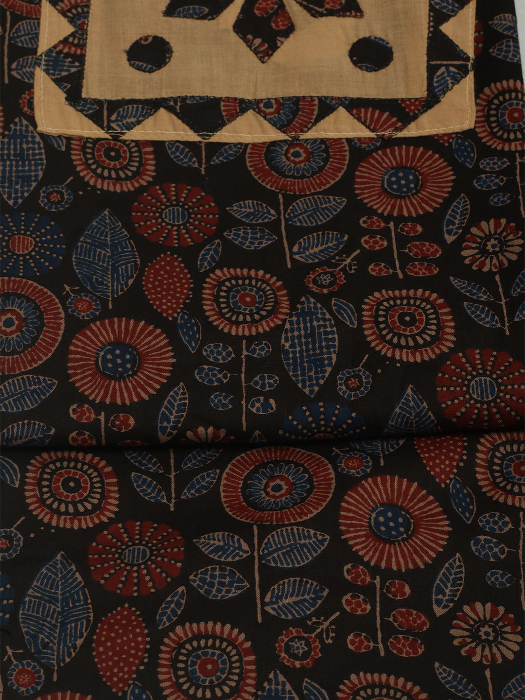 Printed Cotton Unstitched Suits Printed Suit With Pant &amp; Dupatta