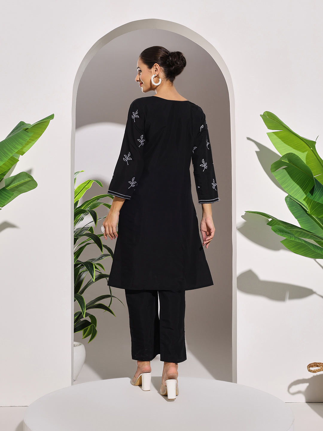 Digital Printed Muslin Kurta With Pants