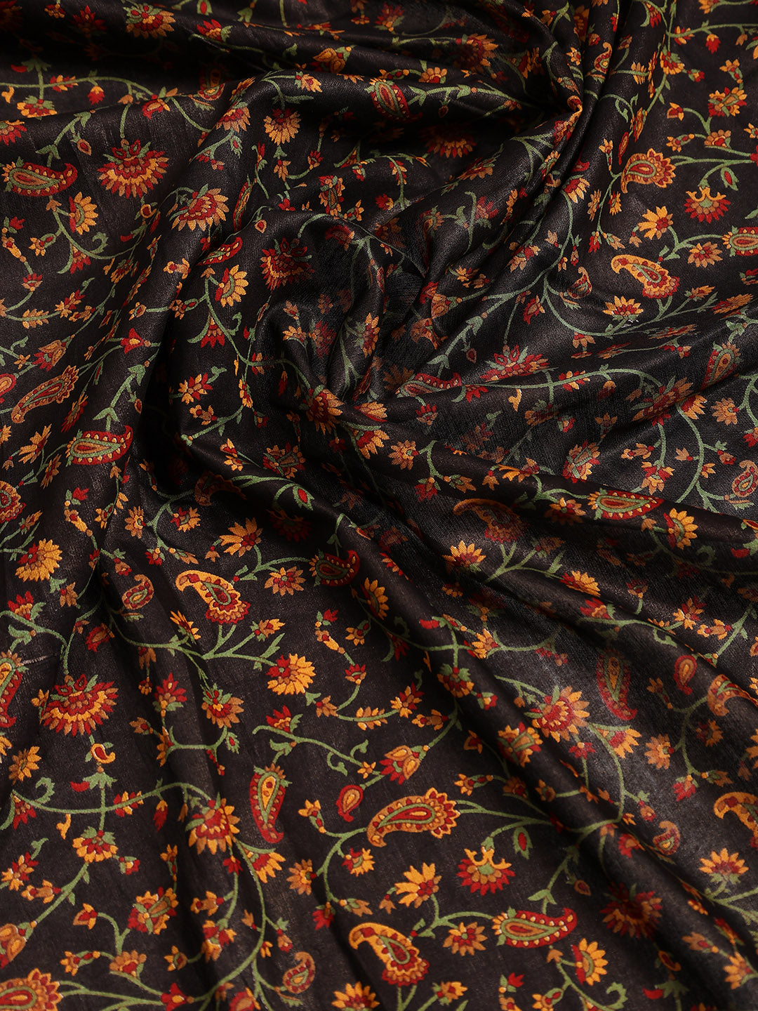 Digital Printed Cotton Blend Woven Saree