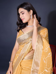 Sequence Embroidery Tissue Saree