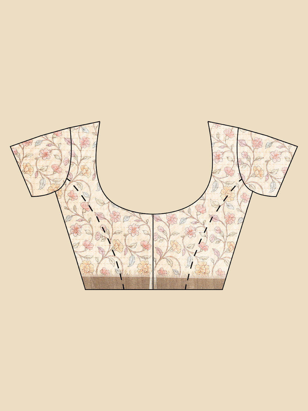Printed Tussar Saree
